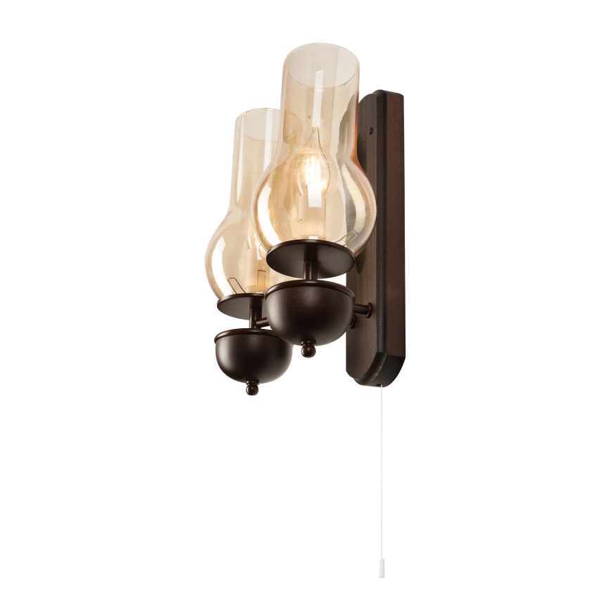 Brilagi - Zidna lampa COTTAGE 2xE14/40W/230V bukva/braon