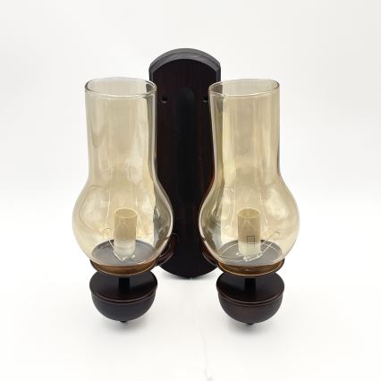 Brilagi - Zidna lampa COTTAGE 2xE14/40W/230V bukva/braon