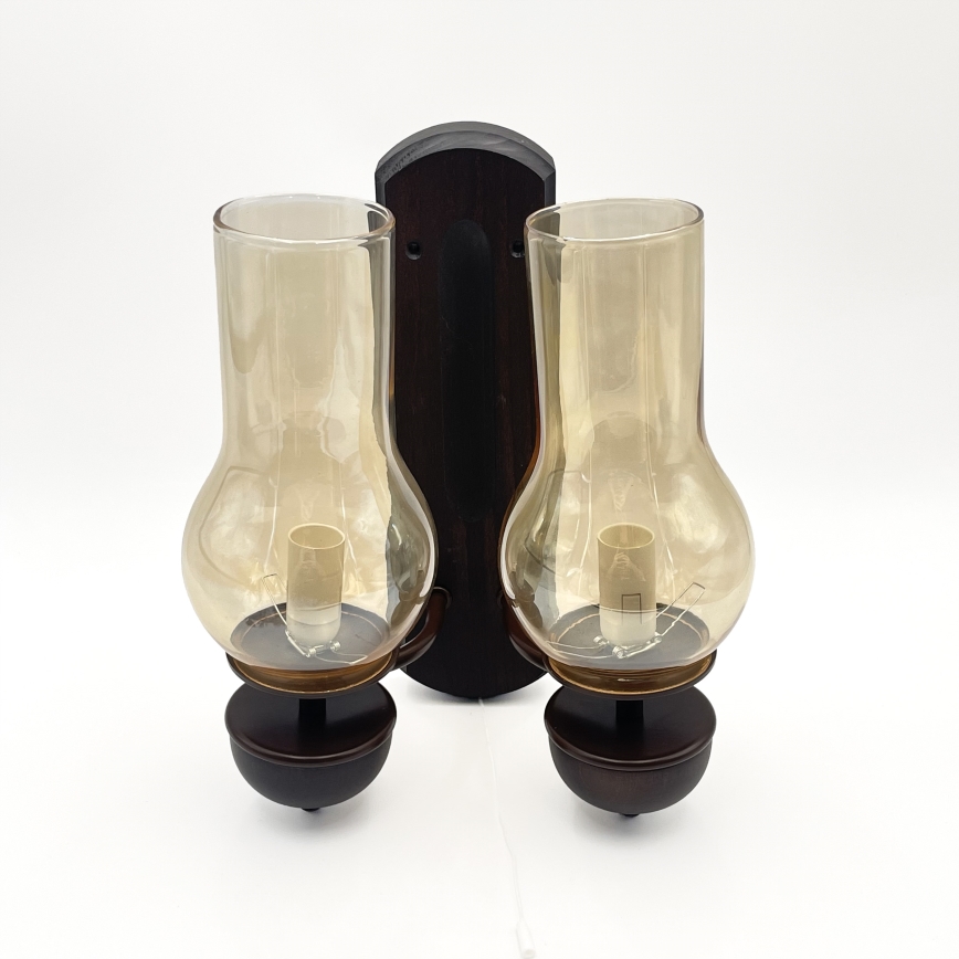 Brilagi - Zidna lampa COTTAGE 2xE14/40W/230V bukva/braon