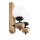 Brilagi - Zidna lampa COTTAGE 2xG9/40W/230V hrast/bela
