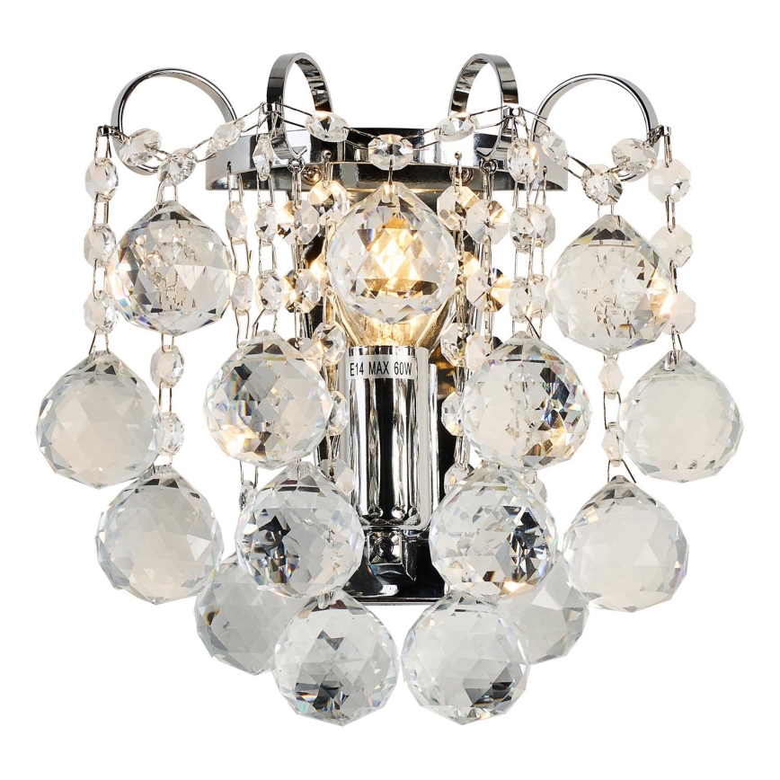 Brilagi - Zidna lampa CRYSTAL 1xE14/60W/230V sjajni krom