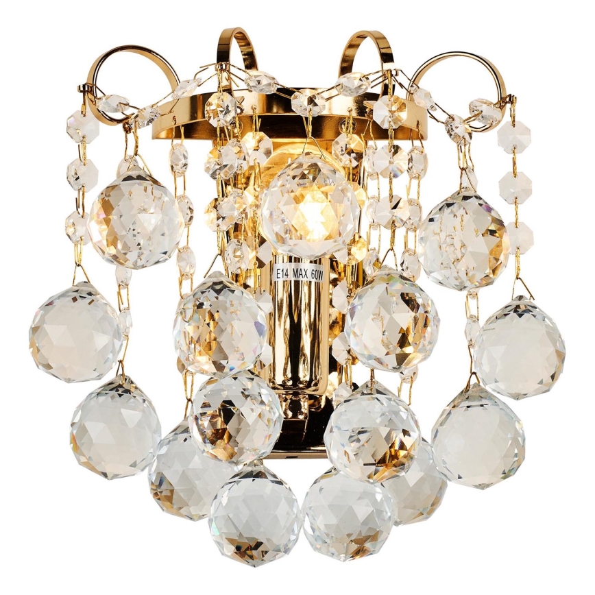Brilagi - Zidna lampa CRYSTAL 1xE14/60W/230V zlatna