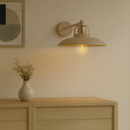 Brilagi - Zidna lampa FLAMENGO 1xE27/60W/230V bež