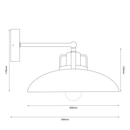 Brilagi - Zidna lampa FLAMENGO 1xE27/60W/230V bež