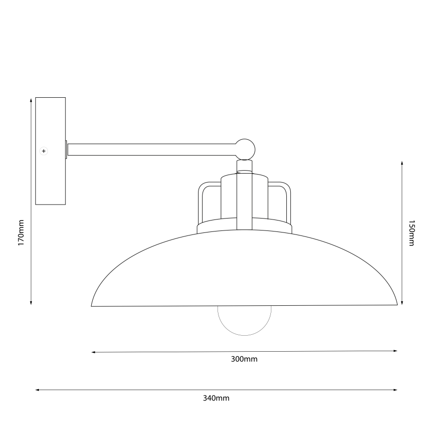 Brilagi - Zidna lampa FLAMENGO 1xE27/60W/230V bež