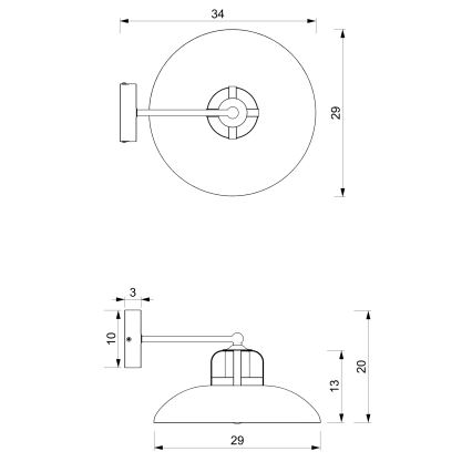 Brilagi - Zidna lampa FLAMENGO 1xE27/60W/230V plava