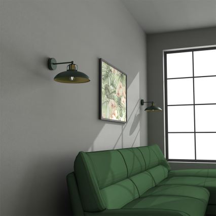 Brilagi - Zidna lampa FLAMENGO 1xE27/60W/230V zelena