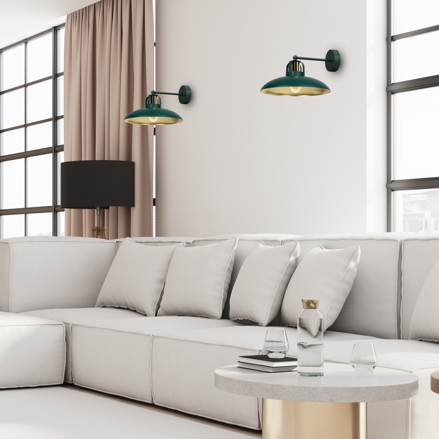 Brilagi - Zidna lampa FLAMENGO 1xE27/60W/230V zelena