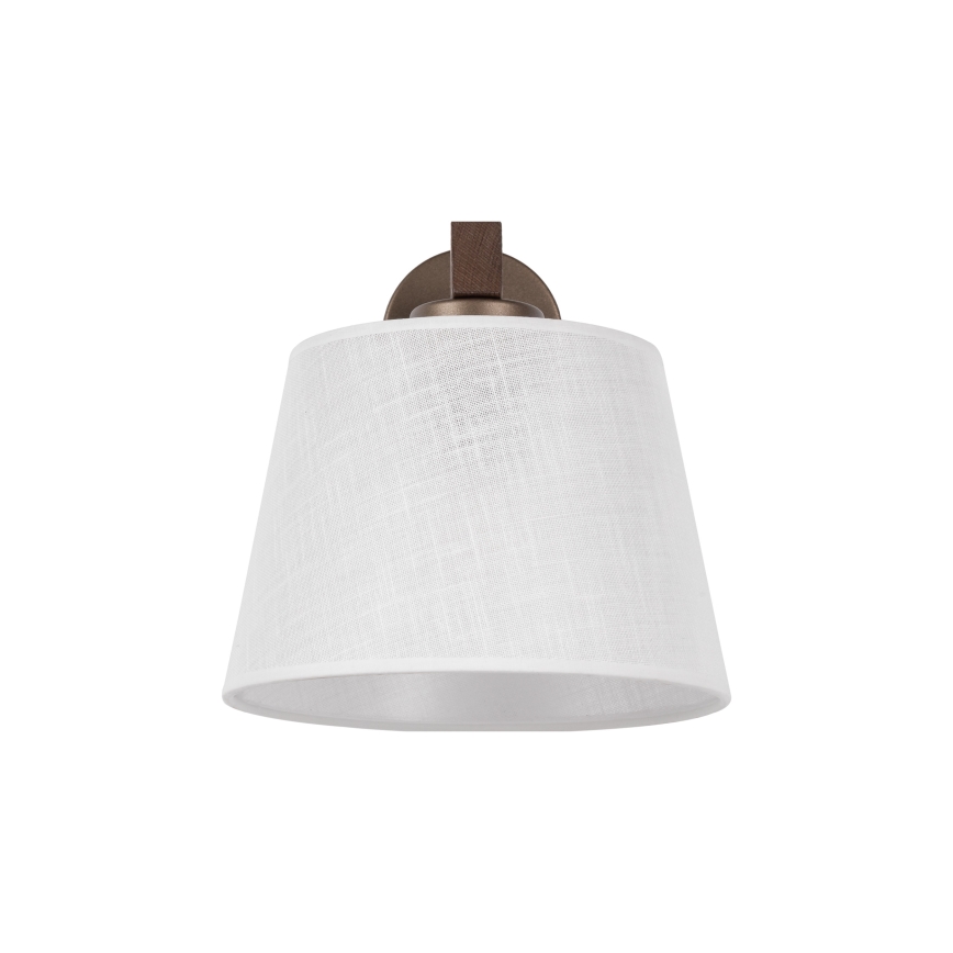 Brilagi - Zidna lampa LATTE 1xE27/60W/230V borovina/bela