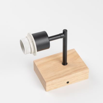 Brilagi - Zidna lampa NUBILA WOOD 1xE27/25W/230V hrast/crno