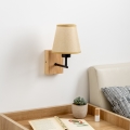 Brilagi - Zidna lampa NUBILA WOOD 1xE27/25W/230V hrast/svetlobraon