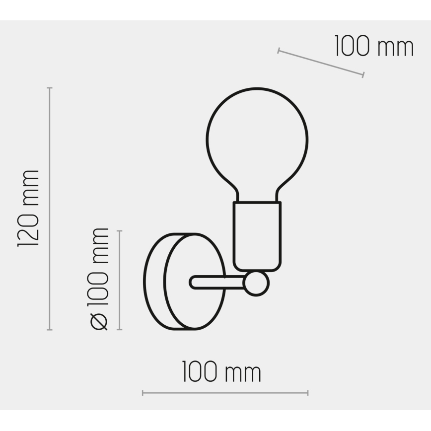 Brilagi - Zidna lampa OMBORO 1xE27/60W/230V