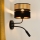 Brilagi - Zidna lampa ROYAL 1xE27/15W/230V + 1xG9/3W crno/zlatna