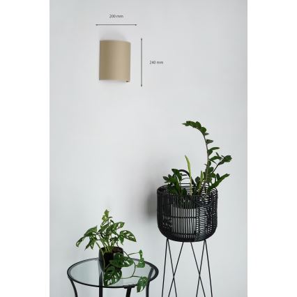 Brilagi - Zidna lampa SEMI 1xE27/15W/230V bež