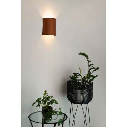 Brilagi - Zidna lampa SEMI 1xE27/15W/230V braon