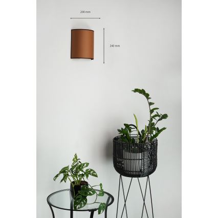 Brilagi - Zidna lampa SEMI 1xE27/15W/230V braon