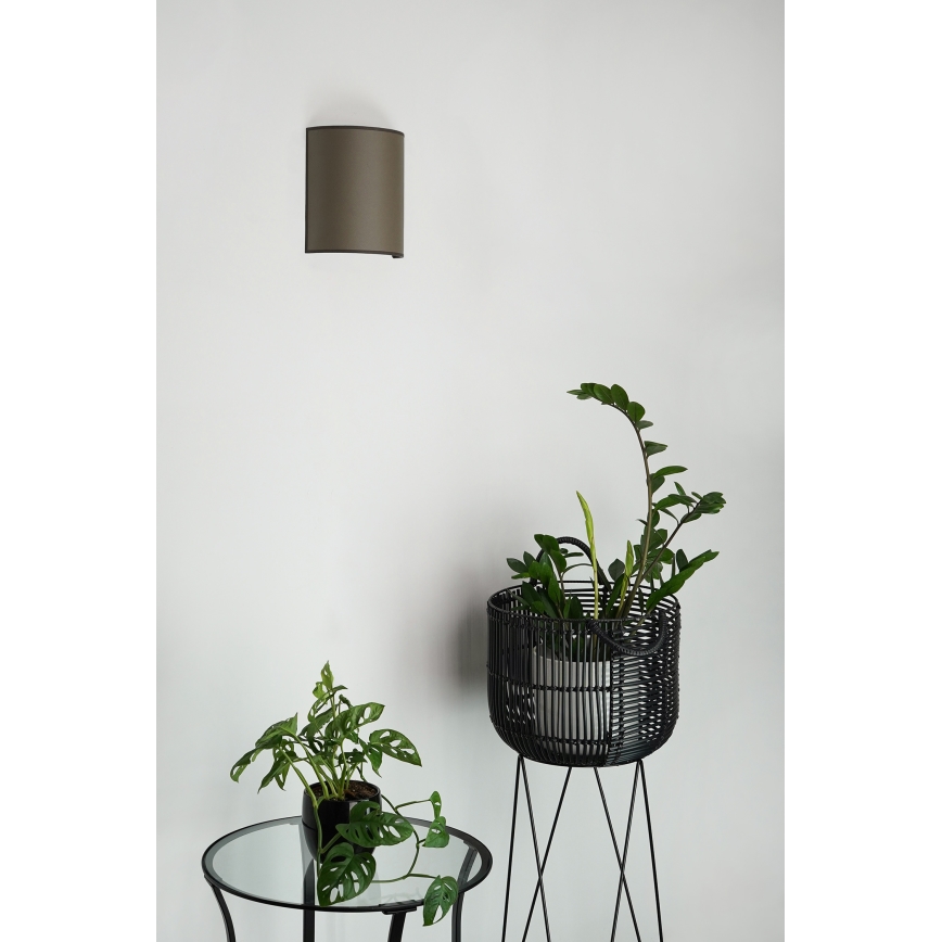 Brilagi - Zidna lampa SEMI 1xE27/15W/230V braon