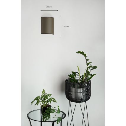 Brilagi - Zidna lampa SEMI 1xE27/15W/230V braon