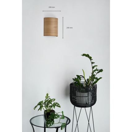 Brilagi - Zidna lampa SEMI 1xE27/15W/230V braon