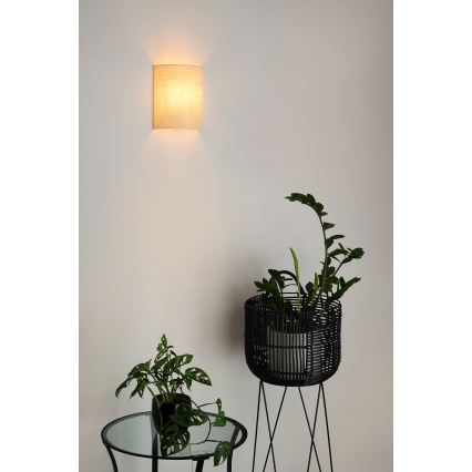Brilagi - Zidna lampa SEMI 1xE27/15W/230V kremasta