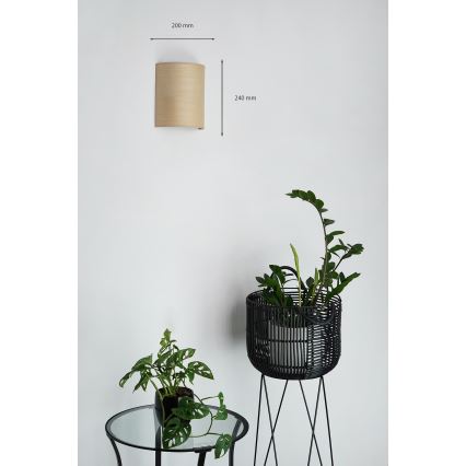Brilagi - Zidna lampa SEMI 1xE27/15W/230V pr. 20 cm bež