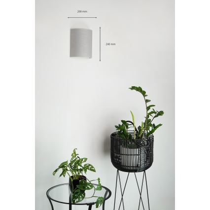 Brilagi - Zidna lampa SEMI 1xE27/15W/230V pr. 20 cm sivo