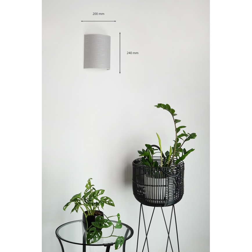 Brilagi - Zidna lampa SEMI 1xE27/15W/230V pr. 20 cm sivo