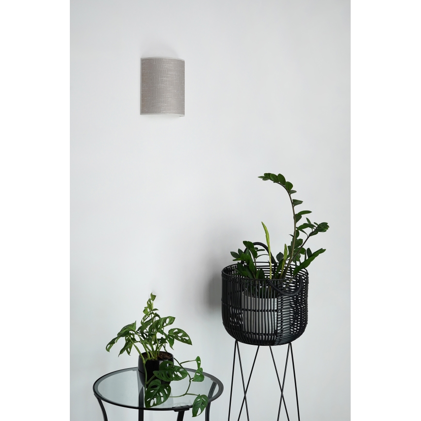 Brilagi - Zidna lampa SEMI CIRCLE 1xE27/15W/230V tamno siva