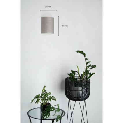 Brilagi - Zidna lampa SEMI CIRCLE 1xE27/15W/230V tamno siva