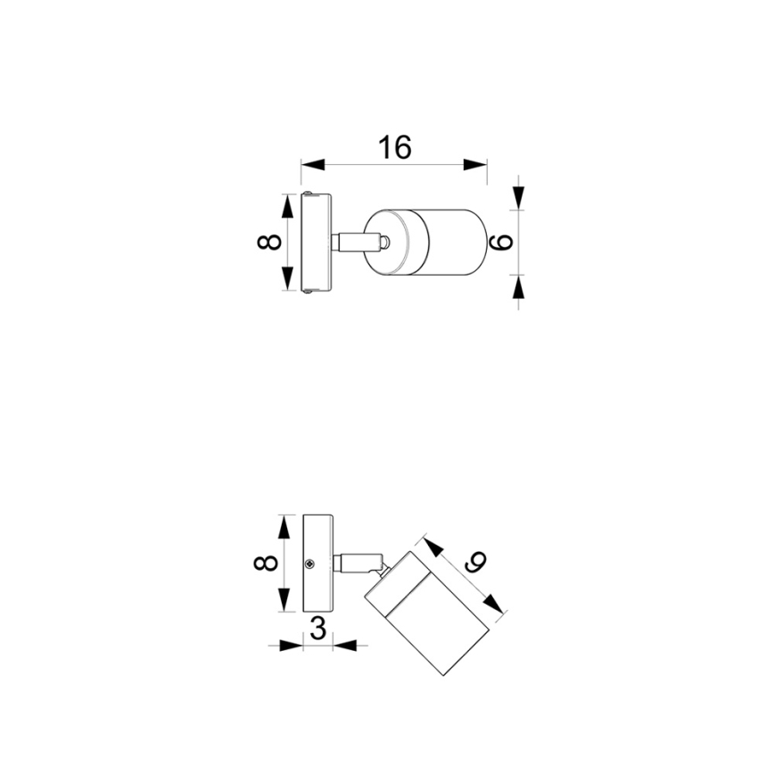 Brilagi - Zidna r. lampa POKER 1xGU10/25W/230V plava/zl.