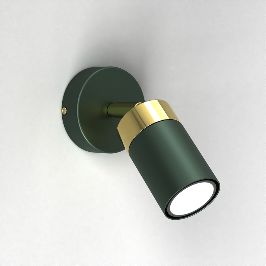 Brilagi - Zidna r. lampa POKER 1xGU10/25W/230V zelena/zl.