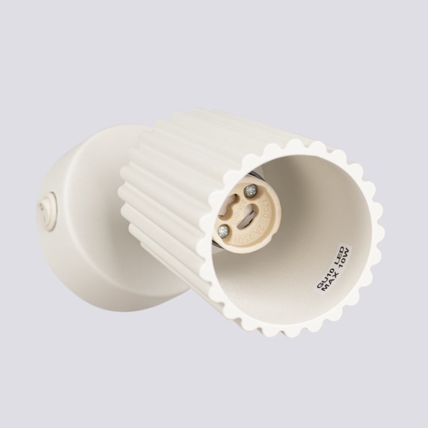Brilagi - Zidna reflektorska lampa CRESTO 1xGU10/10W/230V kremasta