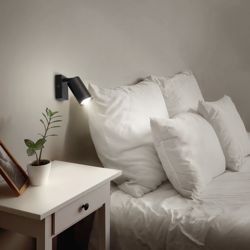 Brilagi - Zidna reflektorska lampa SELE 1xGU10/30W/230V crno