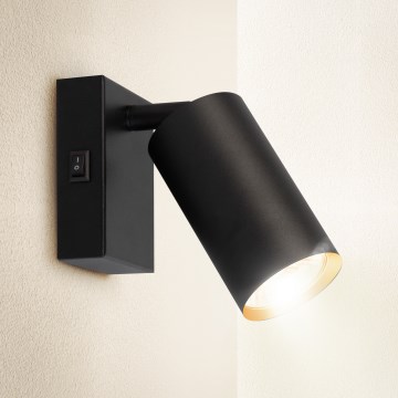 Brilagi - Zidna reflektorska lampa SELE 1xGU10/30W/230V crno/zlatna