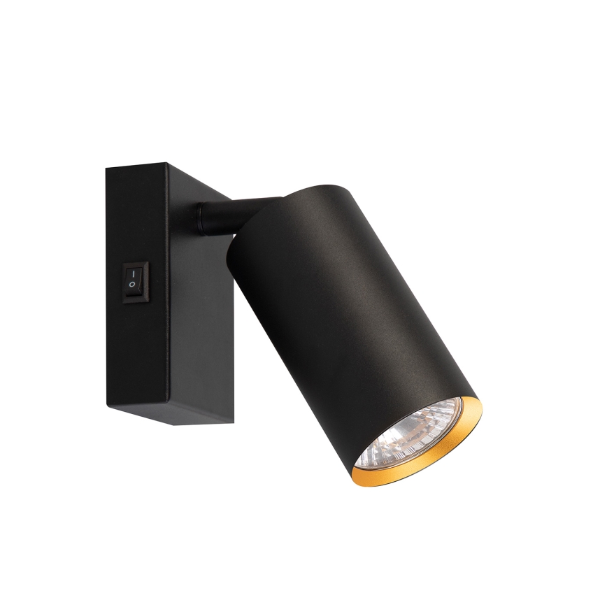 Brilagi - Zidna reflektorska lampa SELE 1xGU10/30W/230V crno/zlatna