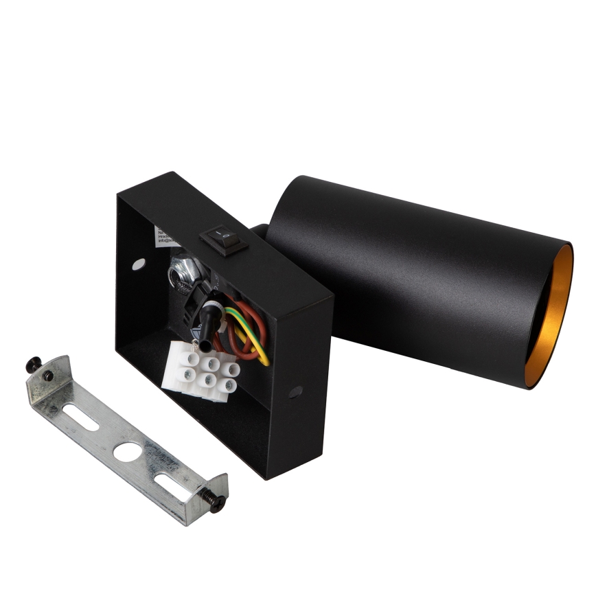 Brilagi - Zidna reflektorska lampa SELE 1xGU10/30W/230V crno/zlatna