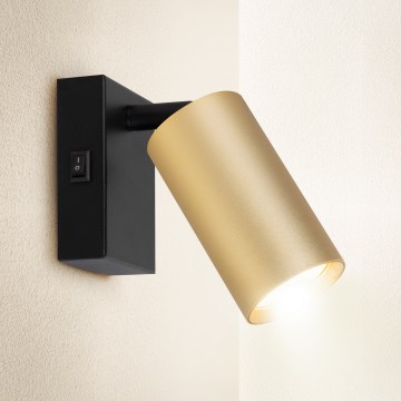 Brilagi - Zidna reflektorska lampa SELE 1xGU10/30W/230V crno/zlatna