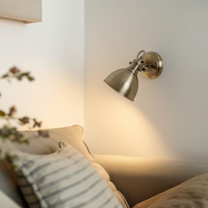 Brilagi - Zidna reflektorska lampa TECHNO 1xE27/60W/230V bronzana