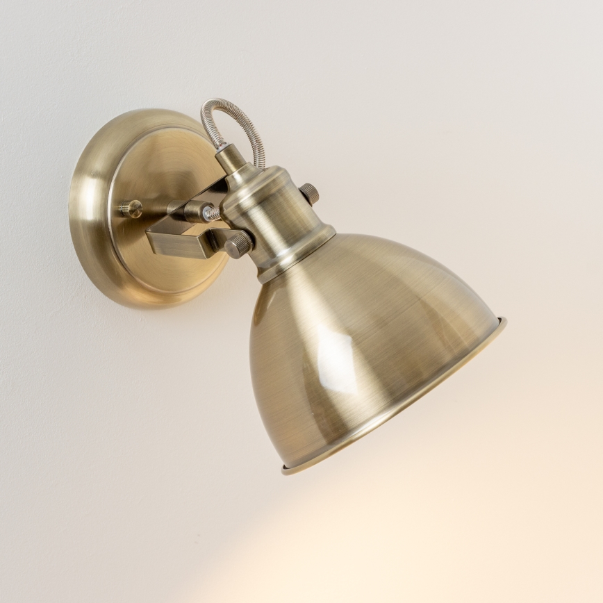 Brilagi - Zidna reflektorska lampa TECHNO 1xE27/60W/230V bronzana