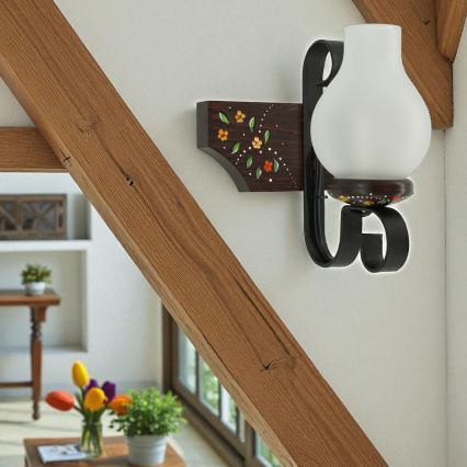 Brilagi - Zidna svetiljka QUEEN 1xE14/40W/230V buk/venge