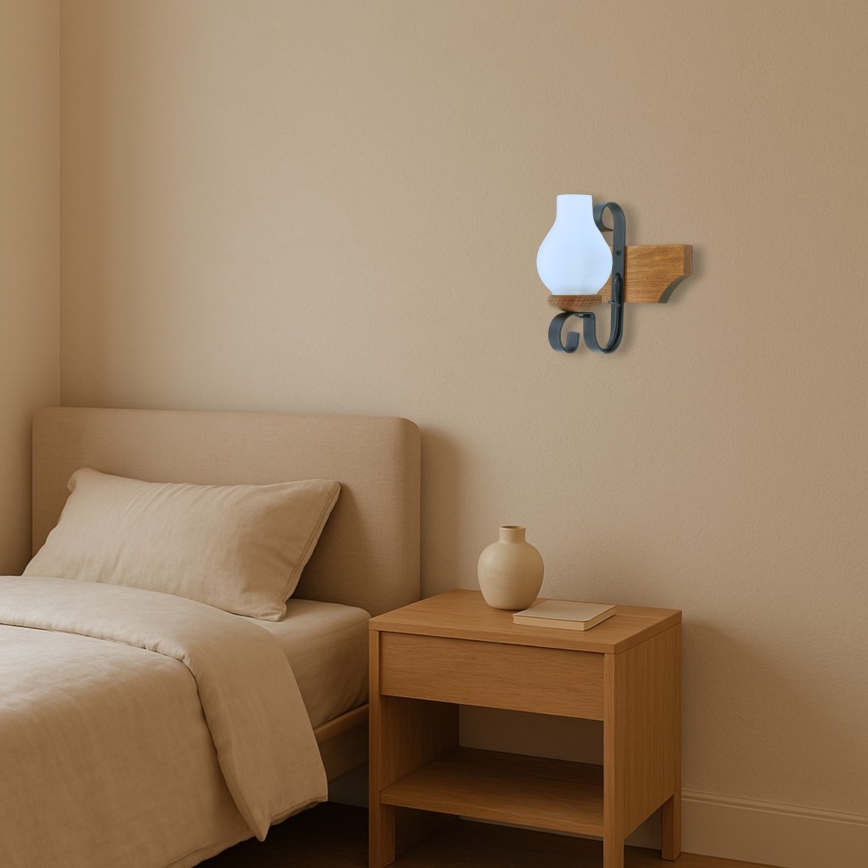 Brilagi - Zidna svetiljka QUEEN 1xE14/40W/230V bukva