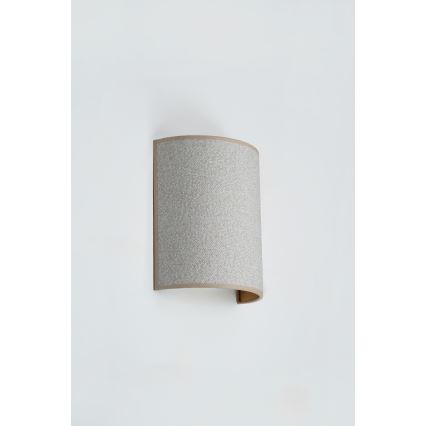 Brilagi - Zidna svetiljka SEMI 1xE27/15W/230V, prečnik 20 cm, svetlo siva