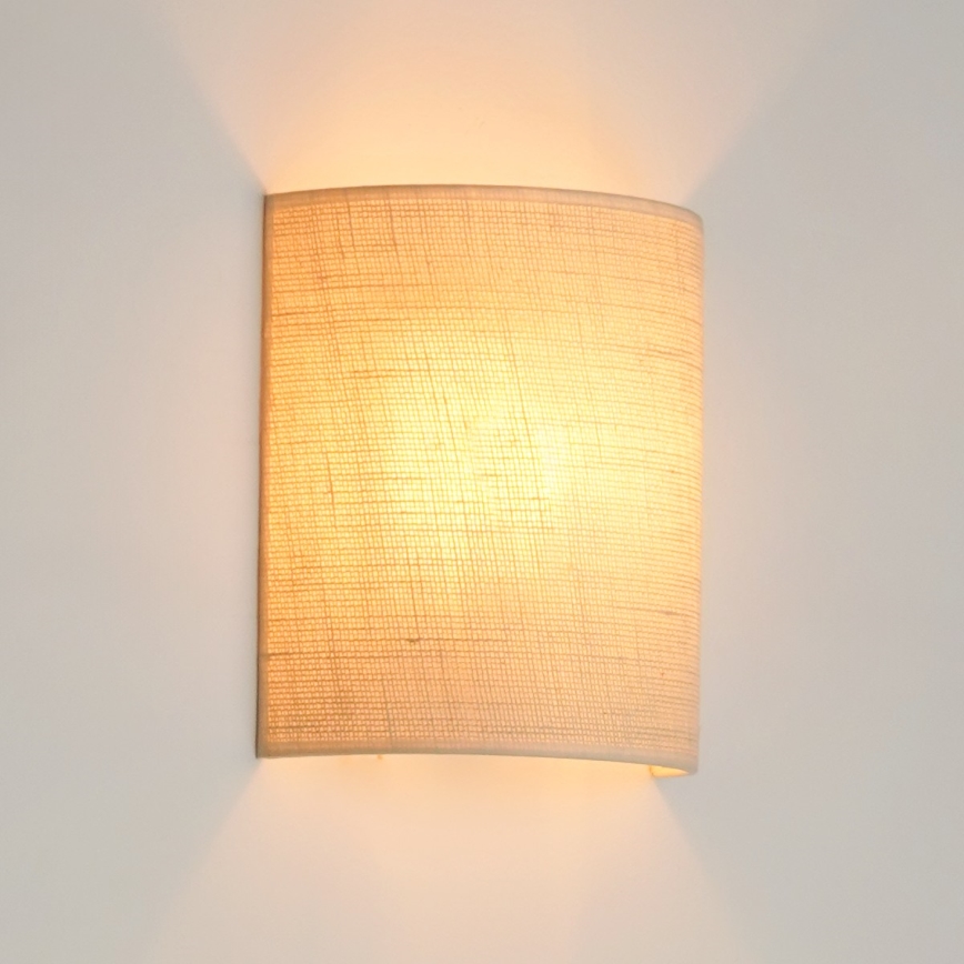 Brilagi - Zidna svetiljka SEMI 1xE27/15W/230V prečnika 20 cm krem boje