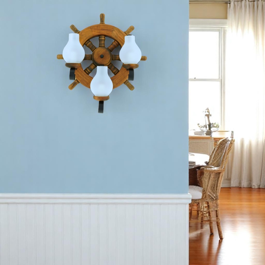 Brilagi - Zidna svetiljka TIMONA 3xE14/40W/230V bukva