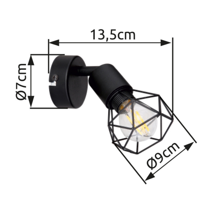 Brilagi - Zidno spot svetlo CAGE 1xE14/40W/230V