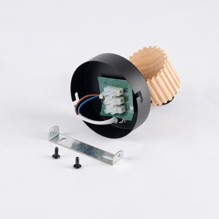 Brilagi - Zidno spot svetlo ODENSE 1xE14/10W/230V od kaučukovog drveta/crna