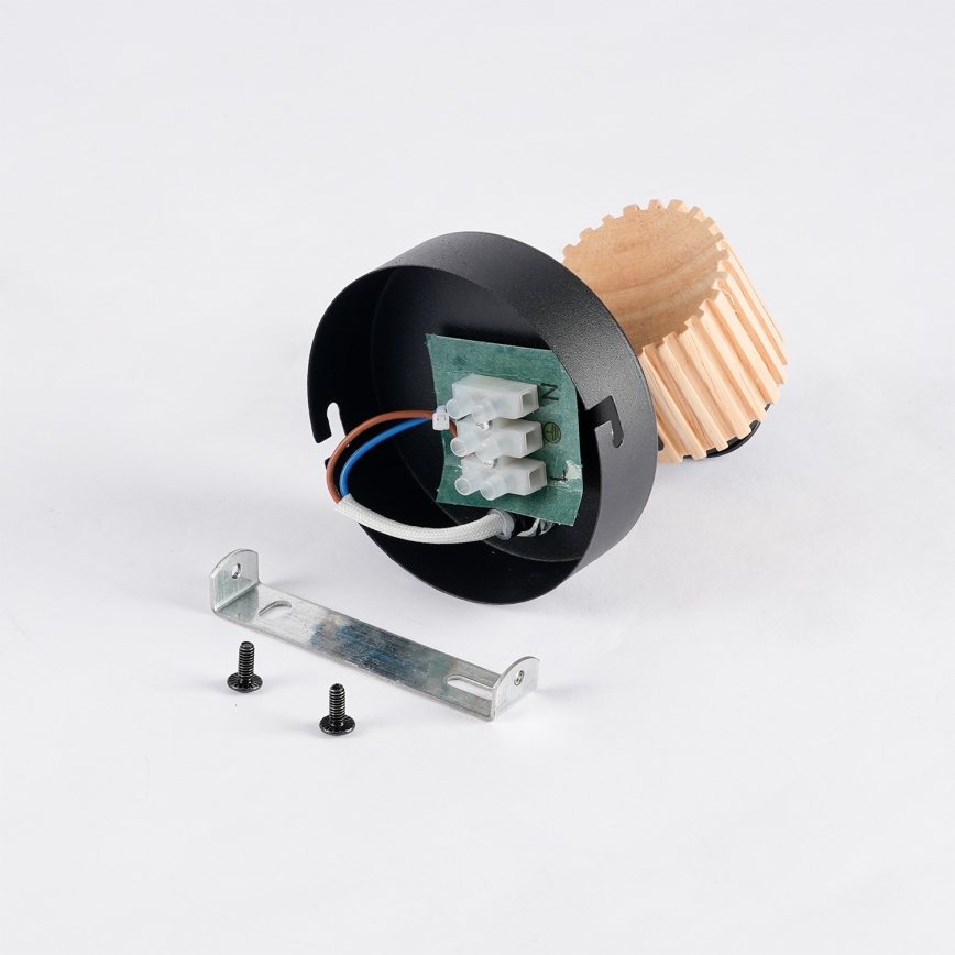 Brilagi - Zidno spot svetlo ODENSE 1xE14/10W/230V od kaučukovog drveta/crna