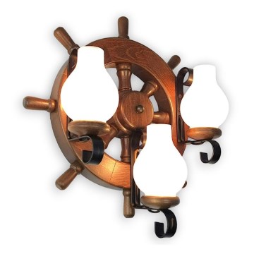 Brilagi - Zidno svetlo TIMONA 3xE14/40W/230V buk/orah