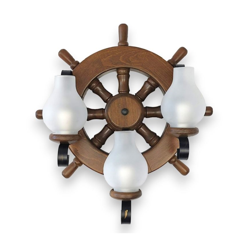 Brilagi - Zidno svetlo TIMONA 3xE14/40W/230V buk/orah