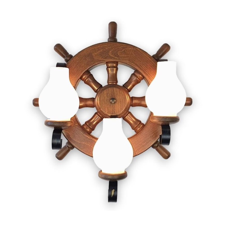 Brilagi - Zidno svetlo TIMONA 3xE14/40W/230V buk/orah